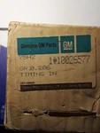 Engine Timing Cover Plate Nos Gm Part Number 10026577 1984 Pontiac Firebird.... Fixed Price $25.00.