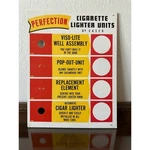 Vintage Casco Perfection Cigarette Lighter Units Cardboard Display Sign 14X11. Fixed Price $19.99.