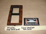 87 Cadillac Coupe Deville Fwd Dash Sentinel Headlight Switch Woodgrain Bezel. Fixed Price $24.99.