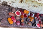 Vintage Old Antique Marker Park Light Red Orange Mixed Lot Rat Rod Truck Signal. Fixed Price $75.00.