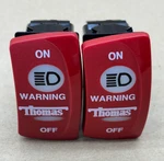 Lot Of 2X Transportation South 52003170 Warning Rocker Switch Thomas Bus Part. Fixed Price $35.16.