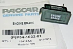 New Paccar Kenworth Engine Brake Dash Insert Indicator Lamp Id P54-1032-81. Fixed Price $22.50.