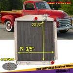 Row Aluminum Radiator For 1948-1954 Chevy/gmc 3100 3600 3800 3900 Truck V8 New. Fixed Price $199.00.