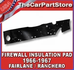 Firewall Insulation Pad 1966 1967 Ford Fairlane Ranchero Mercury Comet Cyclone. Fixed Price $108.95.