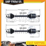 Rear Cv Axle Half Shaft Joints 2PCS For Mercedes-benz 450SEL 1975-1980. Fixed Price $243.80.