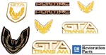 1987-1990 Pontiac Trans Am Gta White Complete Emblem Kit Piece Set *AUS1002WHT. Fixed Price $199.00.