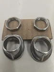 1952 Studebaker Land Cruiser Exterior Chrome Wiper Bezels Nuts. Fixed Price $65.00.
