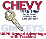 1936-1966 Gm Chevy Chevrolet Doors Trunk Gb Key Cut To Code 8751-9000. Fixed Price $11.99.