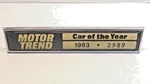 Vintage 1983 Motor Trend Car Of Year Dash Trim Designation Renault Alliance 2-DR. Fixed Price $35.00.
