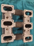 Oldsmobile Cragar 303 324 371 1949-58 6X2 Intake Manifold Barrel Bbl Log Type Gm. Fixed Price $300.00.