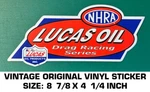 Nhra Lucas Oil Drag Racing Series - Vintage Original Vinyl Decal Sticker. Fixed Price $8.00.