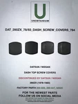 For/ Fits Datsun 280ZX Dash Top Screw Covers Part# 200-659. 200-647, 68920. Fixed Price $32.00.