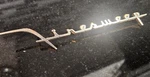 1957 1958 Desoto Firesweep Dash Instrument Panel Emblem Script Mopar Oem. Fixed Price $57.00.