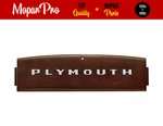 1948 Plymouth P15 Special Deluxe Coupe New Dash Medallion Name Plate. Fixed Price $29.95.