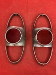 1953 Chevrolet Sedan/car Tail Light Bezels (pair). Fixed Price $50.00.