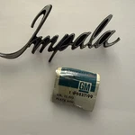 1971-73 Chevrolet Impala Script Roofpanel Emblem Nos Gm 9837199. Fixed Price $75.00.