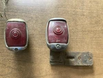 Pair Of Vintage Guidex Stopray Red Brake Lights W/bezel Hot Rat Rod Project. Fixed Price $39.20.