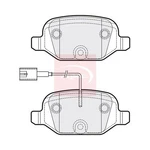 For Abarth 500 / 595 695 2008 On Brake Pads (rear) (R90) PAD1819. Fixed Price $40.35.