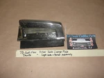 Oem 73 Cadillac Deville Left Rear Bumper License Plate Light Lens & Chrome Bezel. Fixed Price $84.99.