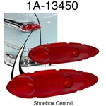 1951 Ford Shoebox Tail Light Lamp Lenses New Pair. Fixed Price $39.98.