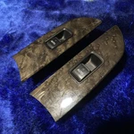 Pair Rear Door Window Switch Brown Wood 06-08 Lexus IS250 S-55P. Fixed Price $25.00.