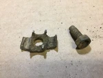 1965 1966 1967 Ford Mustang Brake & Fuel Line Bracket Bolt Used. Fixed Price $14.00.
