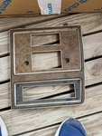 1973 1975 Ford Galaxie Dash Trim Surround Woodgrain Radio Bezel 74 Climate Ct. Fixed Price $45.00.