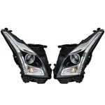Headlight Right+left Side For 2013-2018 Cadillac Halogen Chrome Housing Clear. Fixed Price $163.98.