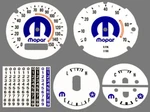 Premium Dash Decal 71-74 B-body Rallye Full Kit 150MPH Blue/white Mopar. Fixed Price $90.85.