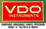 Vdo Instruments Vintage Original Vinyl Decal Sticker Drag Racing-performance. Fixed Price $5.08.