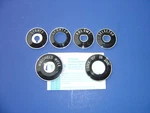 1955-1956 Chevrolet Bel Air Dash Bezel Set With Backing Plates-trim Parts-new. Fixed Price $96.99.