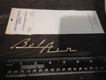 Chevy Belair Gold Instrument Panel Emblem 3711609 1955 1956 Speaker Cover. Fixed Price $19.99.