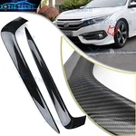 Carbon Fiber Front Fog Lamp Eyebrow Bezel Overlay Molding Fits Honda Civic 16-18. Fixed Price $28.09.