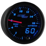 Maxtow Nitrous Pressure Nos Gauge Kit W/ Sensor, Black Dial & Blue Led 52MM. Fixed Price $55.97.