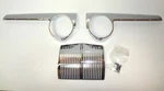 Ford Passenger 3 Piece Chrome Dash Set Made Usa 1942-1948 Vintique. Fixed Price $400.00.