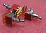 5 Pc E-switch 200MDP1T2B2M6RE Dpdt 20V Right Angle Toggle New (1962). Fixed Price $24.00.