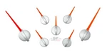 Speedometer Gauge Cluster Needle Set Satin With Red Pointer Custom Gm 2003-2013. Fixed Price $25.95.