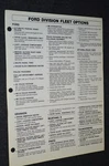 1977 Ford Division Fleet Options Police Package Original Dealer Only Sales Sheet. Fixed Price $17.99.
