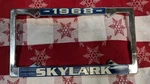 Nu Chrome "1968 Skylark" License Plate Frame Coupe Conv Wagon Gsx Sedan Buick. Fixed Price $9.99.