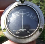 Semi Truck Rat Rod Amperes Gauge Weston Electrical Model 354 Harley/indian 1930S. Fixed Price $225.00.