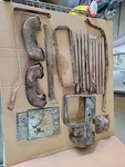 1939-40 Cadillac Lasalle Junk Lot Interior Pieces Radio Arm Rests Trim Etc. Fixed Price $79.95.