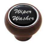 United Pacific 23560 Dash Knob, "wiper/washer" Wood Deluxe, Black Glossy Sticker. Fixed Price $35.04.