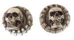 1969 Ford T-bird Galaxie Skull Radio Knobs Goth Punk 4/PC Set Made In Usa. Fixed Price $45.00.
