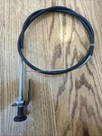 1970 Mustang 428 Super Cobra Jet Under Dash Choke Cable And Bracket Very Close. Fixed Price $99.95.