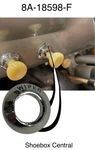 1949 1950 Ford Car Chrome Windshield Wiper Switch Bezel Trim Ring. Fixed Price $14.95.