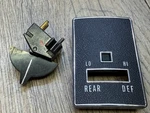 1970 Buick Skylark Nos Gm Factory Rear Window Defogger Dash Switch Bezel C&g. Fixed Price $95.00.