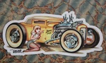 Keith Weesner Decal Vtg 1930 1931 Ford Hot Rod Old Coupe Auto Window Tool Box. Fixed Price $9.99.