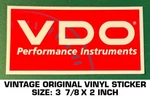 Vdo Performance Instruments - Vintage Original Vinyl Decal Sticker Drag Racing. Fixed Price $5.08.