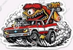 Classic Chevy Truck Magnet - Style Chevrolet Hot Rod Car Show. Fixed Price $5.55.