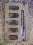 1964 Chrysler 300 Dash Metal Heater Button Surround Bezel Trim # 2290836. Fixed Price $34.99.